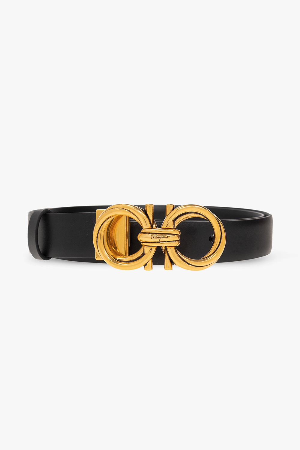 black ferragamo belt womens